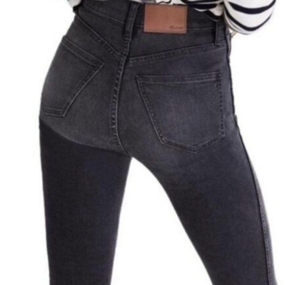 Madewell High Riser Skinny Skinny Jeans in Black Forest Wash - Picture 2 of 9